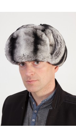 Rex-chinchilla fur hat - Russian style